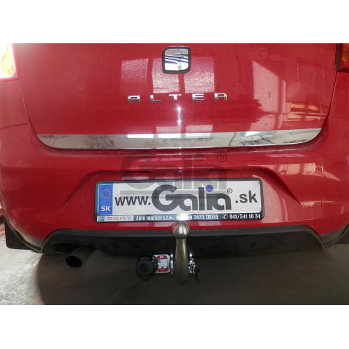 S074C GALIA Полностью оцинкованный фаркоп на SEAT Altea 2004-2015, SEAT Leon 2005-2013. Тип шара: C (горизонтальный съемный). Подрезка бампера. Нагрузки: 1600/75 кг, масса фаркопа 18,36 кг