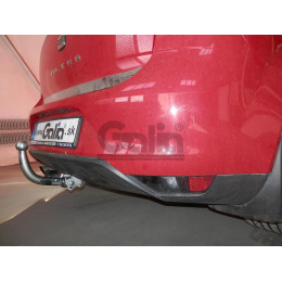 S074C GALIA Полностью оцинкованный фаркоп на SEAT Altea 2004-2015, SEAT Leon 2005-2013. Тип шара: C (горизонтальный съемный). Подрезка бампера. Нагрузки: 1600/75 кг, мас