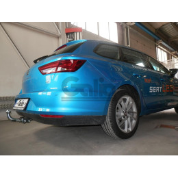 S108A GALIA Полностью оцинкованный фаркоп на SEAT Leon ST универсал 2013-2020. Тип шара: A. Нагрузки: 1800/80 кг, масса фаркопа 14,5 кг