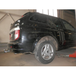 S109A GALIA Полностью оцинкованный фаркоп на Ssang Yong Rexton 2 2006-2012, Rexton W 2012-2017. Тип шара: A. Невидимый вырез бампера. Нагрузки: 3500/140 кг, масса фаркопа 18,52