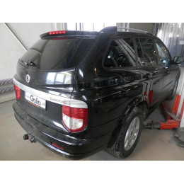 S109A GALIA Полностью оцинкованный фаркоп на Ssang Yong Rexton 2 2006-2012, Rexton W 2012-2017. Тип шара: A. Невидимый вырез бампера. Нагрузки: 3500/140 кг, масса фаркопа 18,52