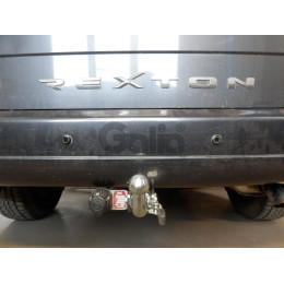 S109A GALIA Полностью оцинкованный фаркоп на Ssang Yong Rexton 2 2006-2012, Rexton W 2012-2017. Тип шара: A. Невидимый вырез бампера. Нагрузки: 3500/140 кг, масса фаркопа 18,52