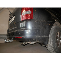 S109A GALIA Полностью оцинкованный фаркоп на Ssang Yong Rexton 2 2006-2012, Rexton W 2012-2017. Тип шара: A. Невидимый вырез бампера. Нагрузки: 3500/140 кг, масса фаркопа 18,52