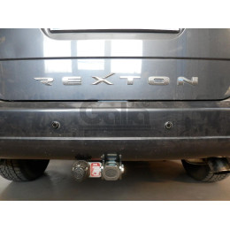 S109A GALIA Полностью оцинкованный фаркоп на Ssang Yong Rexton 2 2006-2012, Rexton W 2012-2017. Тип шара: A. Невидимый вырез бампера. Нагрузки: 3500/140 кг, масса фаркопа 18,52