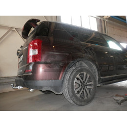 S109A GALIA Полностью оцинкованный фаркоп на Ssang Yong Rexton 2 2006-2012, Rexton W 2012-2017. Тип шара: A. Невидимый вырез бампера. Нагрузки: 3500/140 кг, масса фаркопа 18,52