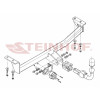 T-230 STEINHOF Фаркоп на Toyota Yaris Verso 1999-2005, Toyota Fun Cargo 1999-2005 без снятия и подрезки бампера. Тип шара: AH (горизонтальное быстросъемное крепление шара на ключе). Нагрузки: 1000/50 кг, масса фаркопа 20,7 кг (без электрики в комплекте)