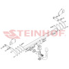 T-243 STEINHOF Фаркоп на Toyota bZ4X 2022-, Subaru Solterra 2022-. Невидимый вырез бампера. Тип шара: AV (вертикальное быстросъемное крепление шара на ключе). Нагрузки: 830/80 кг (без электрики в комплекте)