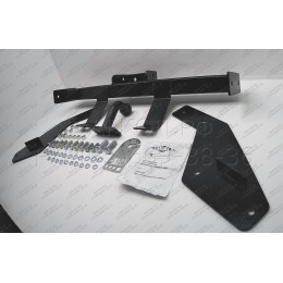 T-GAZ-01FC TAVIALS ТСУ со съемным шаром для ГАЗ Газель 2705 (без снятия запасного колеса) 1994-2008 без снятия и выреза бампера. Нагрузки: 1000/75 кг, масса фар