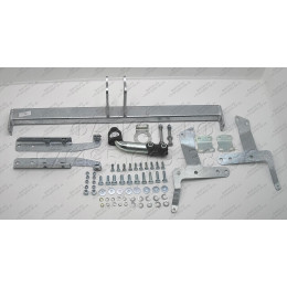 T053A GALIA Полностью оцинкованный фаркоп на Toyota Corolla Verso 2004-2009. Тип шара: A. Требуется подрезка бампера. Нагрузки: 1400/60 кг, масса фаркопа 15,01 кг