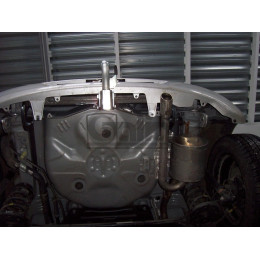 T057A GALIA Полностью оцинкованный фаркоп на Toyota Yaris 2005-2014. Особенности: с 2012 по 2014 необходимо отрегулировать положение глушителя. Тип шара: A. Без