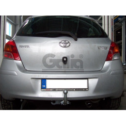 T057A GALIA Полностью оцинкованный фаркоп на Toyota Yaris 2005-2014. Особенности: с 2012 по 2014 необходимо отрегулировать положение глушителя. Тип шара: A. Без