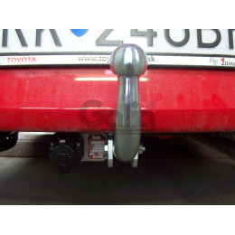 T057A GALIA Полностью оцинкованный фаркоп на Toyota Yaris 2005-2014. Особенности: с 2012 по 2014 необходимо отрегулировать положение глушителя. Тип шара: A. Без