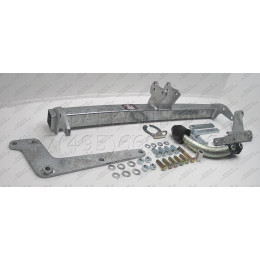 T057A GALIA Полностью оцинкованный фаркоп на Toyota Yaris 2005-2014. Особенности: с 2012 по 2014 необходимо отрегулировать положение глушителя. Тип шара: A. Без