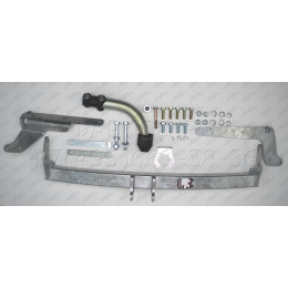 T057A GALIA Полностью оцинкованный фаркоп на Toyota Yaris 2005-2014. Особенности: с 2012 по 2014 необходимо отрегулировать положение глушителя. Тип шара: A. Без