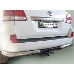 T110-F Лидер-плюс ТСУ для Toyota Land Cruiser 200 2007-2021, Lexus LX570 2007-2021, Lexus LX450d 2015-2021 без снятия и выреза бампера. Тип шара: F. Нагрузки: 2000/100 кг, масса фаркопа 19