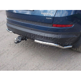 TCU00075N ТСС Фаркоп на Skoda Kodiaq 2017-2023. Требуется подрезка бампера. Тип шара: E (шаровый узел под американский квадрат с нержавеющим шаром). Нагрузк
