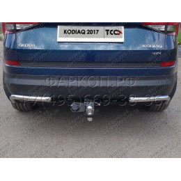 TCU00075N ТСС Фаркоп на Skoda Kodiaq 2017-2023. Требуется подрезка бампера. Тип шара: E (шаровый узел под американский квадрат с нержавеющим шаром). Нагрузк