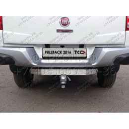 TCU00087 ТСС Распродажа! Фаркоп оцинкованный на Fiat Fullback 2016-2019 (для а/м с задним бампером) с накладкой с надписью Fullback без подрезки бампера. Тип ша