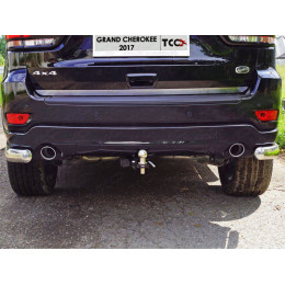 TCU00120N ТСС Фаркоп на Jeep Grand Cherokee 2017-2021 без подрезки бампера. Тип шара: E (шаровый узел под американский квадрат с нержавеющим шаром). Нагрузки: 30