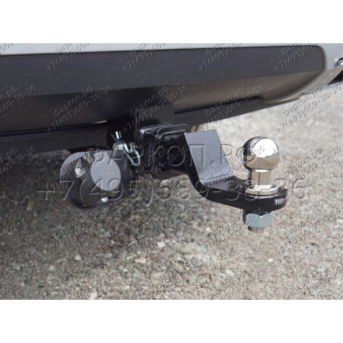 TCU00123N ТСС Фаркоп на Volkswagen Teramont 2018-. Требуется подрезка бампера. Тип шара: E (шаровый узел под американский квадрат с нержавеющим шаром). Нагрузки: 1800/100 кг