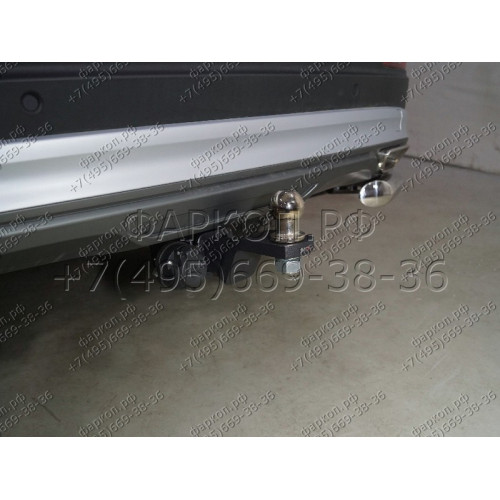 TCU00299 ТСС Фаркоп на Geely Atlas Pro 2021-2024, Belgee X70 2024-. Требуется подрезка бампера. Тип шара: E (шаровый узел под американский квадрат). Нагрузки: 750/50 кг