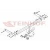 V-137 STEINHOF Фаркоп на Seat Alhambra 2010-2012, Volkswagen Sharan 2010-2012. Требуется подрезка бампера. Тип шара: A. Нагрузки: 2500/100 кг, масса фаркопа 22 кг (без электрики в комплекте)