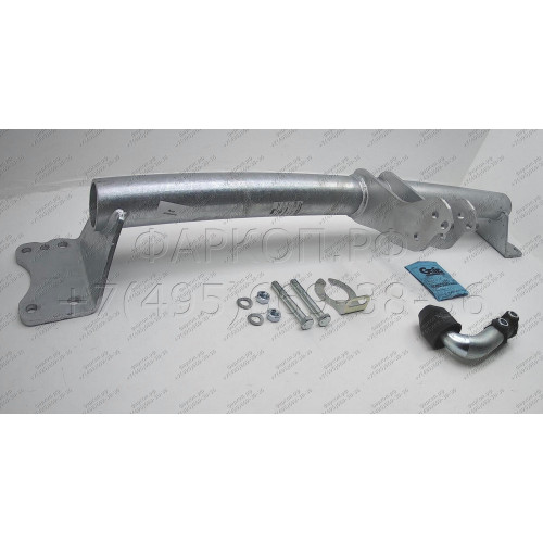 V052A GALIA Полностью оцинкованный фаркоп на Audi Q7 2006-2015, Porsche Cayenne 2002-2010, 2010-2018, Volkswagen Touareg 2002-2010, 2010-2018. Тип шара: A. Минимальная подрезка бампера. Нагрузки: 3500/140 кг, масса фаркопа 16,87 кг