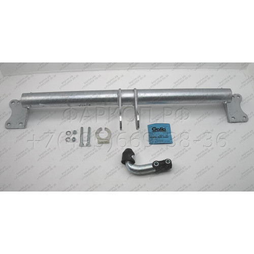 V052A GALIA Полностью оцинкованный фаркоп на Audi Q7 2006-2015, Porsche Cayenne 2002-2010, 2010-2018, Volkswagen Touareg 2002-2010, 2010-2018. Тип шара: A. Минимальная подрезка бампера. Нагрузки: 3500/140 кг, масса фаркопа 16,87 кг