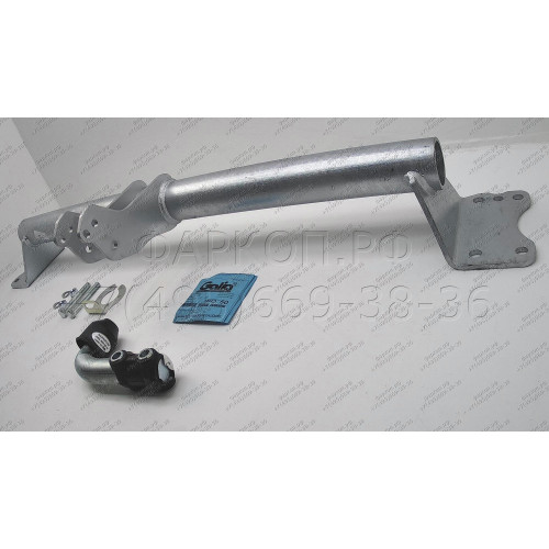 V052A GALIA Полностью оцинкованный фаркоп на Audi Q7 2006-2015, Porsche Cayenne 2002-2010, 2010-2018, Volkswagen Touareg 2002-2010, 2010-2018. Тип шара: A. Минимальная подрезка бампера. Нагрузки: 3500/140 кг, масса фаркопа 16,87 кг