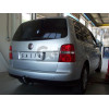 V065A GALIA Полностью оцинкованный фаркоп на Volkswagen Touran 2002-2015. Подрозетник убирается за бампер. Тип шара: A. Подрезка бампера. Нагрузки: 1800/75 кг, масса фаркопа 15,02 кг