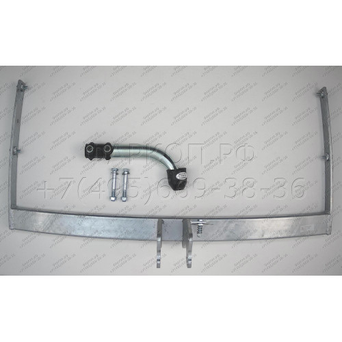 V065A GALIA Полностью оцинкованный фаркоп на Volkswagen Touran 2002-2015. Подрозетник убирается за бампер. Тип шара: A. Подрезка бампера. Нагрузки: 1800/75 кг, масса фаркопа 15,02 кг