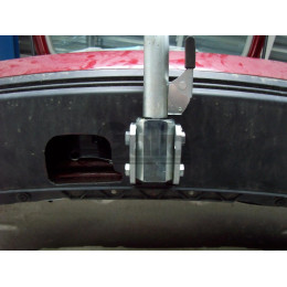 V065C GALIA Полностью оцинкованный фаркоп на Volkswagen Touran 2002-2015. Подрозетник убирается за бампер. Тип шара: C (горизонтальный съемный). Подрезка бамп