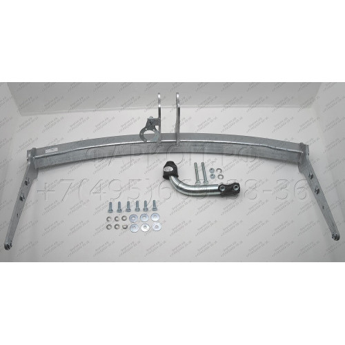 V074A GALIA Полностью оцинкованный фаркоп на Volkswagen Phaeton 2002-2016. Тип шара: A. Невидимый вырез бампера. Нагрузки: 2185/100 кг, масса фаркопа 19,77 кг