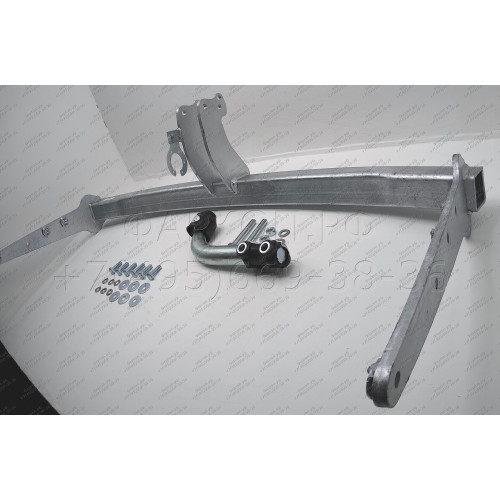 V074A GALIA Полностью оцинкованный фаркоп на Volkswagen Phaeton 2002-2016. Тип шара: A. Невидимый вырез бампера. Нагрузки: 2185/100 кг, масса фаркопа 19,77 кг