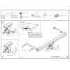 V077A GALIA Полностью оцинкованный фаркоп на Volkswagen Jetta 2010-2019. Подрозетник убирается за бампер. Тип шара: A. Невидимый вырез бампера. Нагрузки: 1800/80 кг, масса фаркопа 15,02 кг