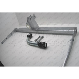 V077A GALIA Полностью оцинкованный фаркоп на Volkswagen Jetta 2010-2019. Подрозетник убирается за бампер. Тип шара: A. Невидимый вырез бампера. Нагрузки: 1800/80 