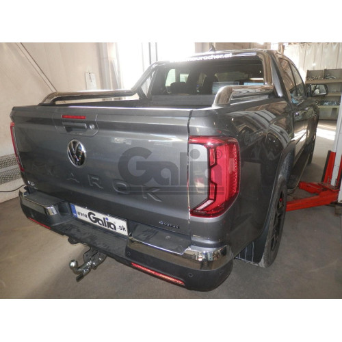 V093C GALIA Полностью оцинкованный фаркоп на Ford Ranger 2022-, Volkswagen Amarok 2022-. Тип шара: C (горизонтальный съемный). Установка без выреза бампера. Нагрузки: 3500/210 кг, масса фаркопа 25,17 кг