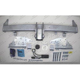 V093C GALIA Полностью оцинкованный фаркоп на Ford Ranger 2022-, Volkswagen Amarok 2022-. Тип шара: C (горизонтальный съемный). Установка без выреза бампера. Нагрузки