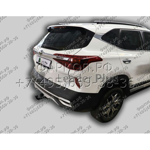K131-A Лидер-плюс ТСУ для Kia Seltos 2020-2022, 2024- без выреза бампера. Нагрузки: 1300/75 кг, масса фаркопа 13,5 кг (без электрики в комплекте)