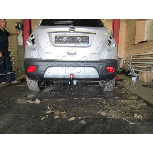 1183-A ORIS Фаркоп на Opel Mokka 2012-2019, Chevrolet Tracker 2013-2015. Необходима подрезка бампера. Тип шара: A. Нагрузки: 1200/75 кг, масса фаркопа 19,8 кг (без электрики в комплекте)