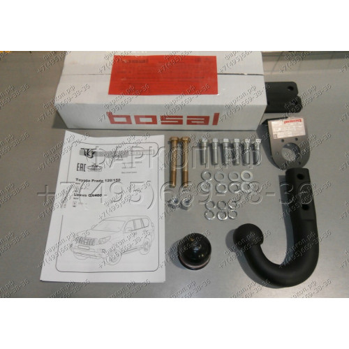 3095-A ORIS Фаркоп на Toyota Land Cruiser Prado J150 4x4 2009-2023, Lexus GX 2010-2023. Необходима подрезка бампера. Тип шара: A. Нагрузки: 3500/140 кг, масса фаркопа 11 кг (без электрики в комплекте)