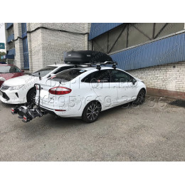 3986-A ORIS Фаркоп на Ford Fiesta седан/хетчбек 2015-2019. Невидимый вырез бампера. Тип шара: A. Нагрузки: 1200/75 кг, масса фаркопа 18,6 кг (без электрики в компле