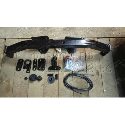 2850-F ORIS Фаркоп на Suzuki Grand Vitara 5 дверей 2005-2012 без выреза в бампере. Тип шара: F. Нагрузки: 1500/75 кг, масса фаркопа 21,3 кг (без электрики в комплекте)