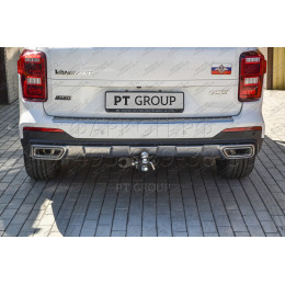 GAC-19-991122.00 PT GROUP Фаркоп на GAC GS8 2019-2023 без подрезки бампера. Тип шара: E (легкосъемный шар под квадрат). Нагрузки: 1100/75 кг, масса фаркопа 20,6 кг (без 