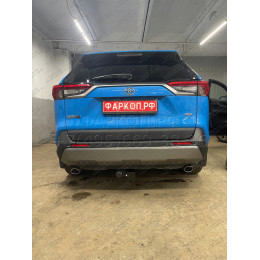 TRV-19-991122.00 PT GROUP Фаркоп на Toyota RAV4 2019-2025, Suzuki Across 2020-2025 без подрезки бампера. Тип шара: E (легкосъемный шар под квадрат). Нагрузки: 2100/60 кг, масса фа