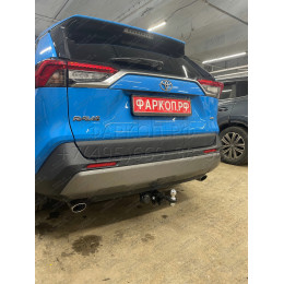 TRV-19-991122.00 PT GROUP Фаркоп на Toyota RAV4 2019-2025, Suzuki Across 2020-2025 без подрезки бампера. Тип шара: E (легкосъемный шар под квадрат). Нагрузки: 2100/60 кг, масса фа