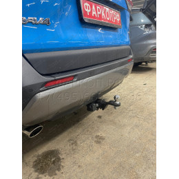 TRV-19-991122.00 PT GROUP Фаркоп на Toyota RAV4 2019-2025, Suzuki Across 2020-2025 без подрезки бампера. Тип шара: E (легкосъемный шар под квадрат). Нагрузки: 2100/60 кг, масса фа