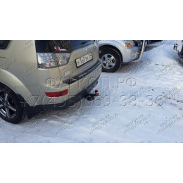 4165-E ORIS Фаркоп на Mitsubishi Outlander XL7 2007-2012, Peugeot 4007 2007-2012, Citroen C-Crosser 2007-2012 без выреза в бампере. Тип шара: E. Нагрузки: 1500/50 кг, масса фаркопа 25,15 кг (без 