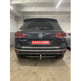 PCA-02-991122.00 PT GROUP Фаркоп на Volkswagen Touareg 2002-2018, Porsche Cayenne 2002-2017. Тип шара: E (легкосъемный шар под квадрат). Нагрузки: 3500/150 кг, масса фаркопа 17,4 кг (без 