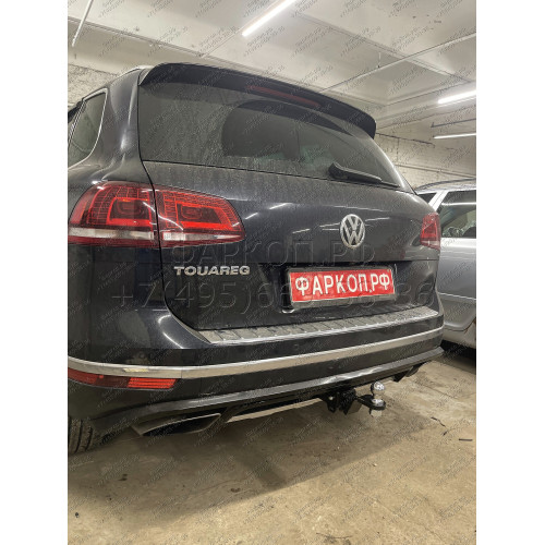 PCA-02-991122.00 PT GROUP Фаркоп на Volkswagen Touareg 2002-2018, Porsche Cayenne 2002-2017. Тип шара: E (легкосъемный шар под квадрат). Нагрузки: 3500/150 кг, масса фаркопа 17,4 кг (без электрики в комплекте)